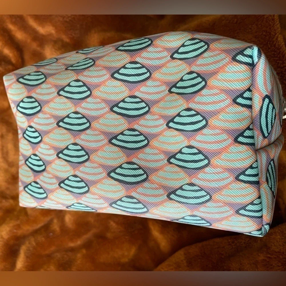 NICOLE MILLER COSMETICS ZIP UP POUCH BAG